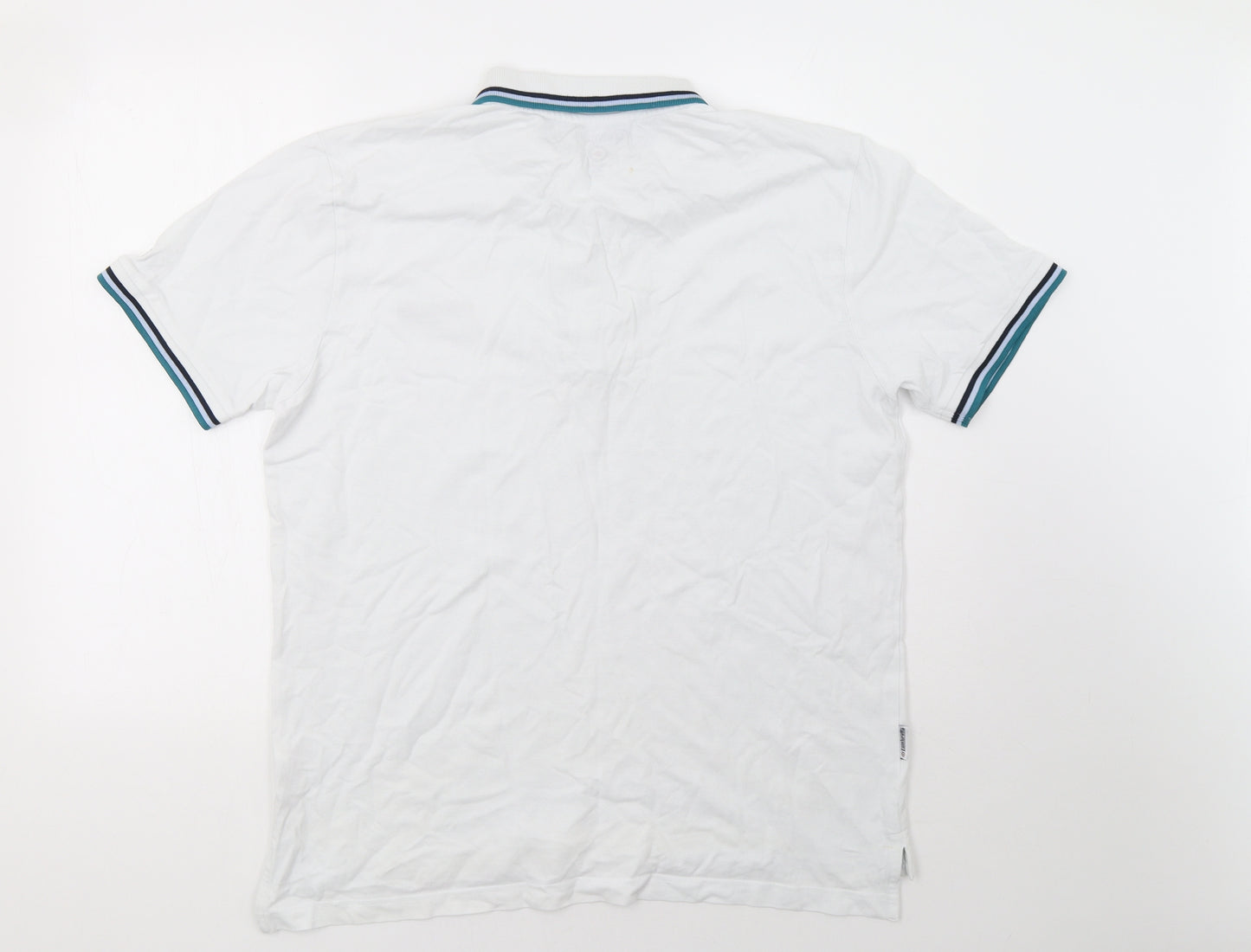 lambrella Mens White    Polo Size 2XL