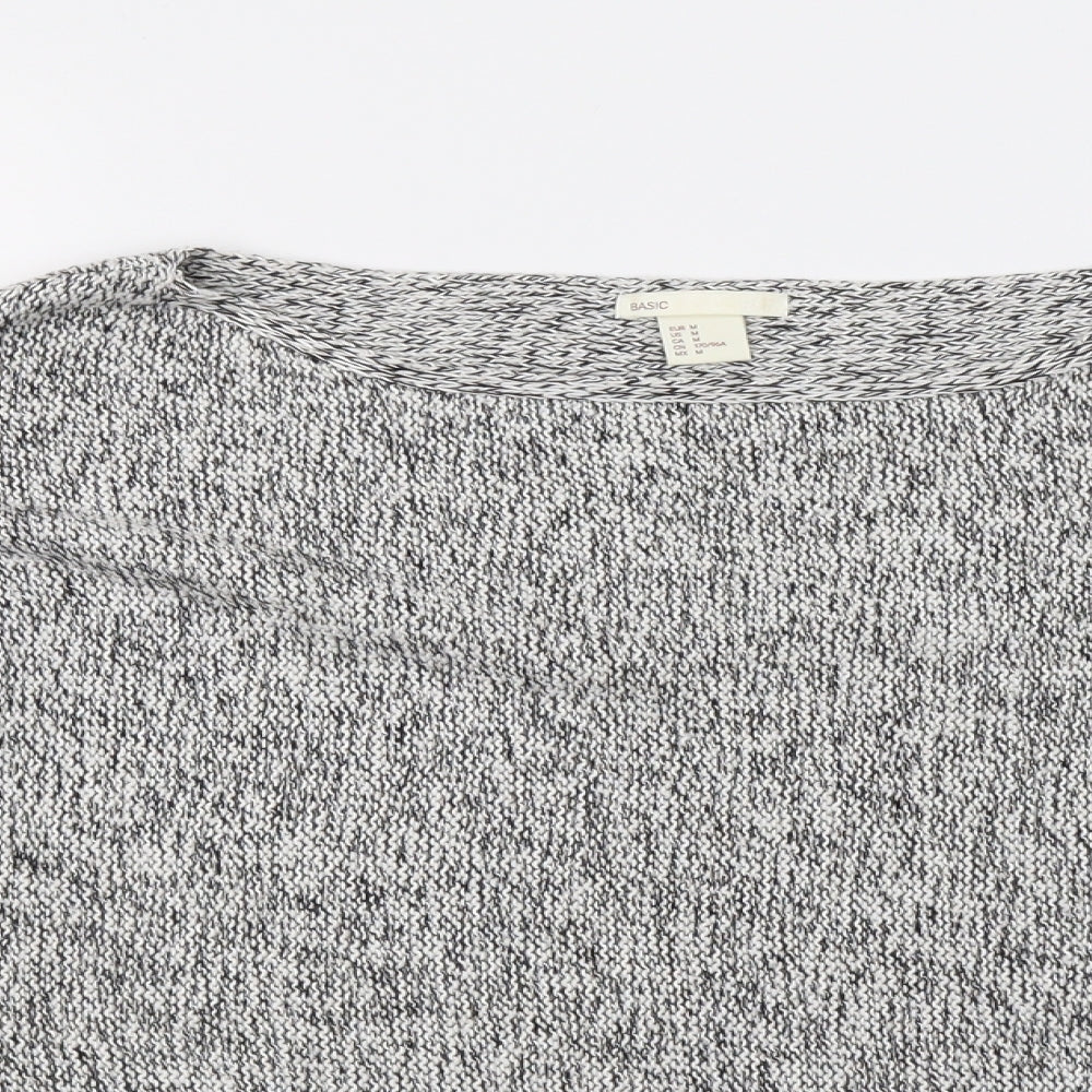 H&M Womens Grey   Pullover Sweatshirt Size M
