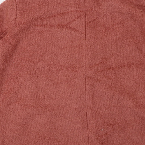 H&M Womens Pink   Overcoat Coat Size L