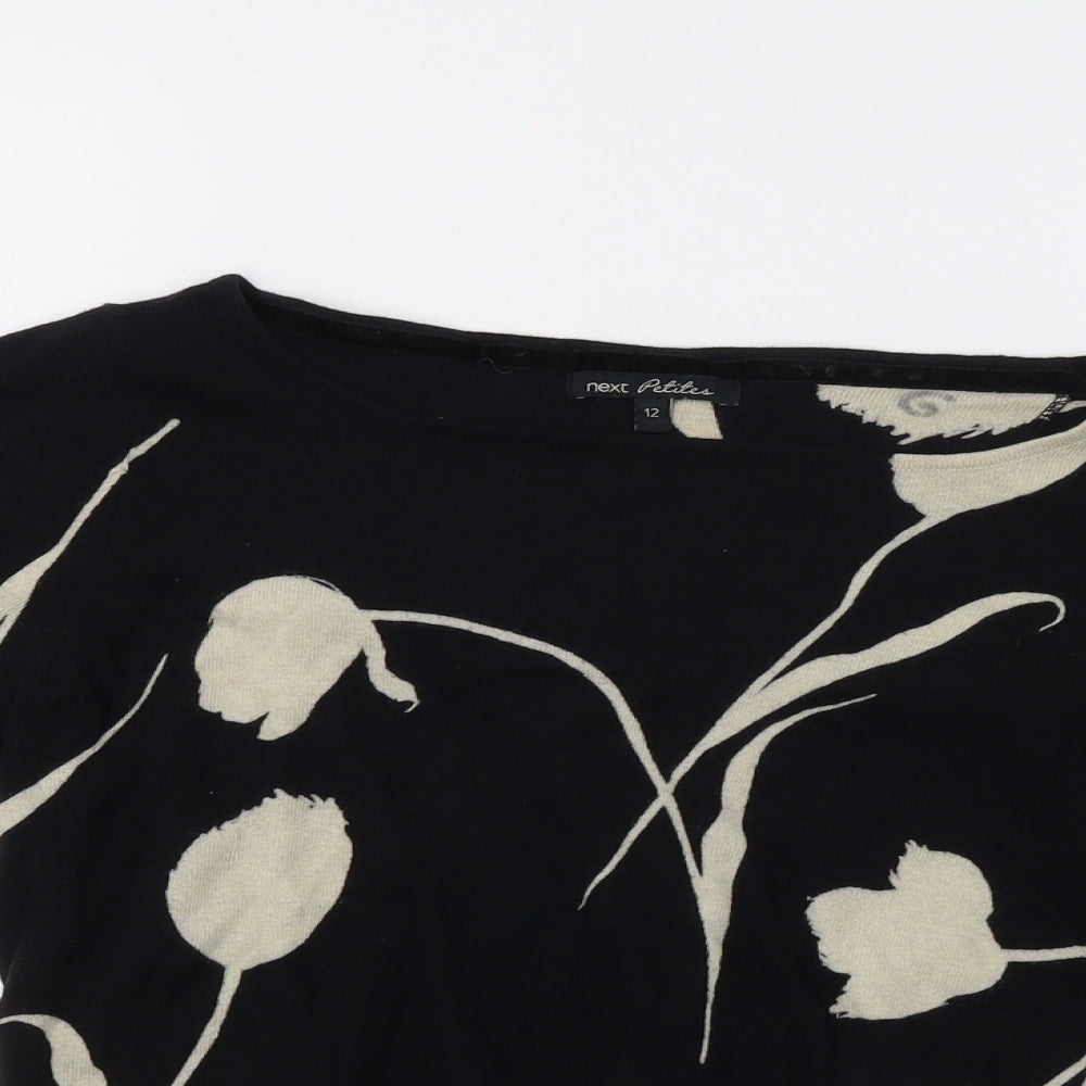 NEXT Womens Black   Pullover Sweatshirt Size 12