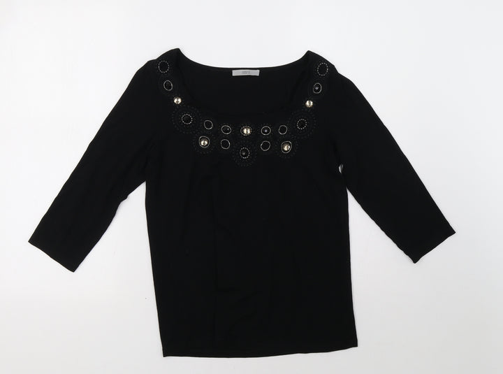 Marks and Spencer Womens Black   Pullover Sweatshirt Size 10