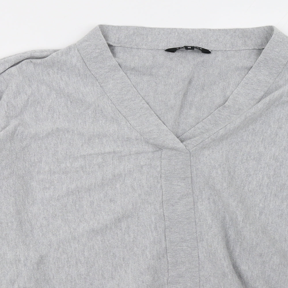 Peacocks Womens Grey   Pullover Sweatshirt Size 14