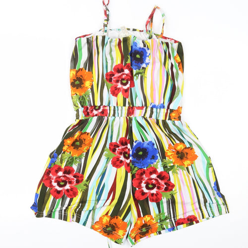 BODYFLIRT Womens Multicoloured Striped  Romper One-Piece Size S