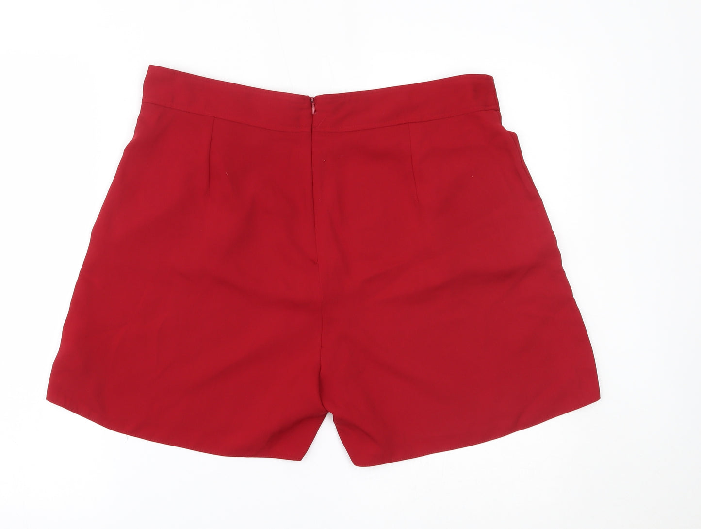 Dorothy Perkins Womens Red   Paperbag Shorts Size 16