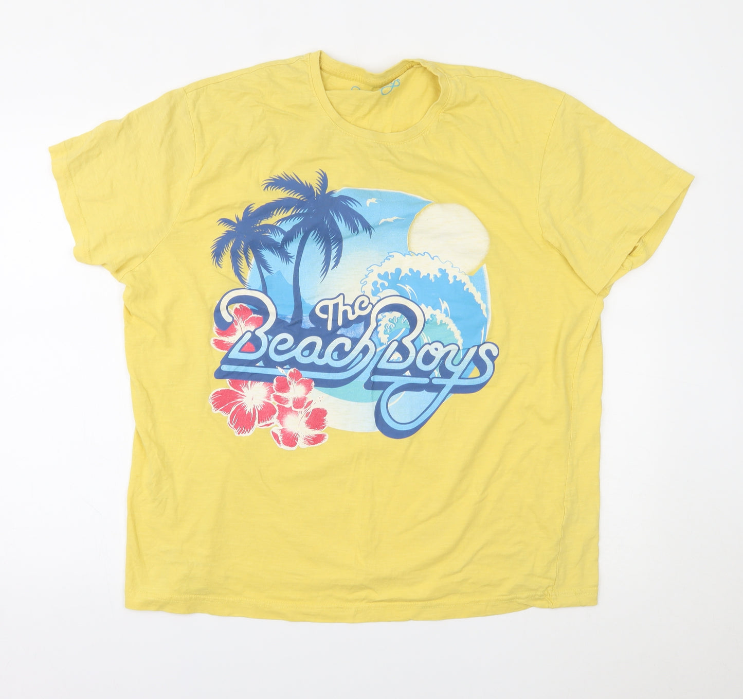 TU Mens Yellow    T-Shirt Size 2XL