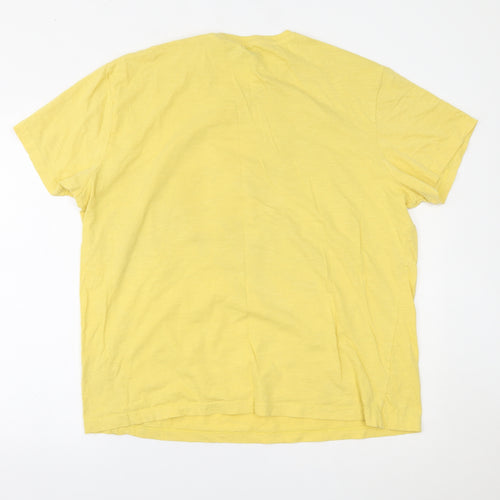 TU Mens Yellow    T-Shirt Size 2XL