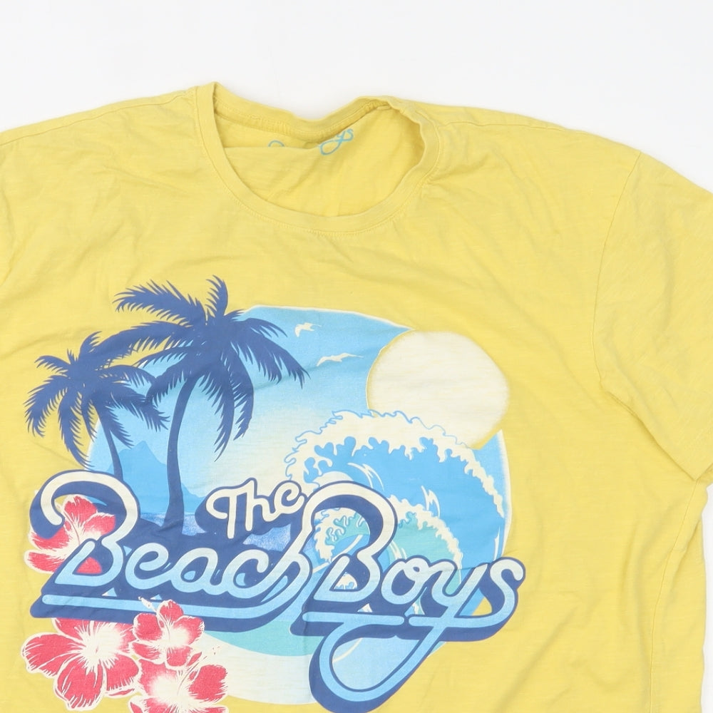 TU Mens Yellow    T-Shirt Size 2XL