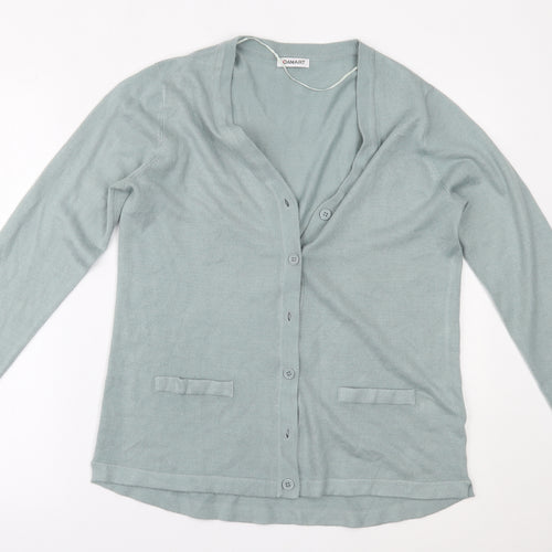 Damart Womens Green   Cardigan Jumper Size 12