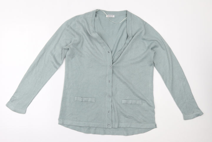 Damart Womens Green Cardigan Jumper Size 12
