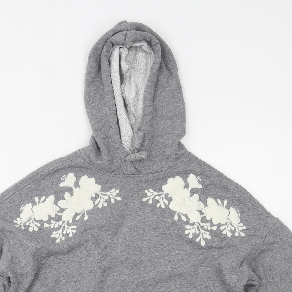 H&M Womens Grey   Pullover Hoodie Size M