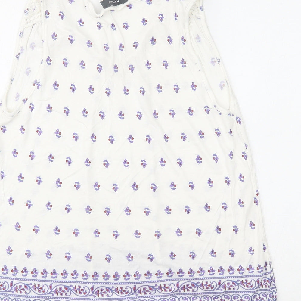 Primark Womens White   Basic Tank Size 18