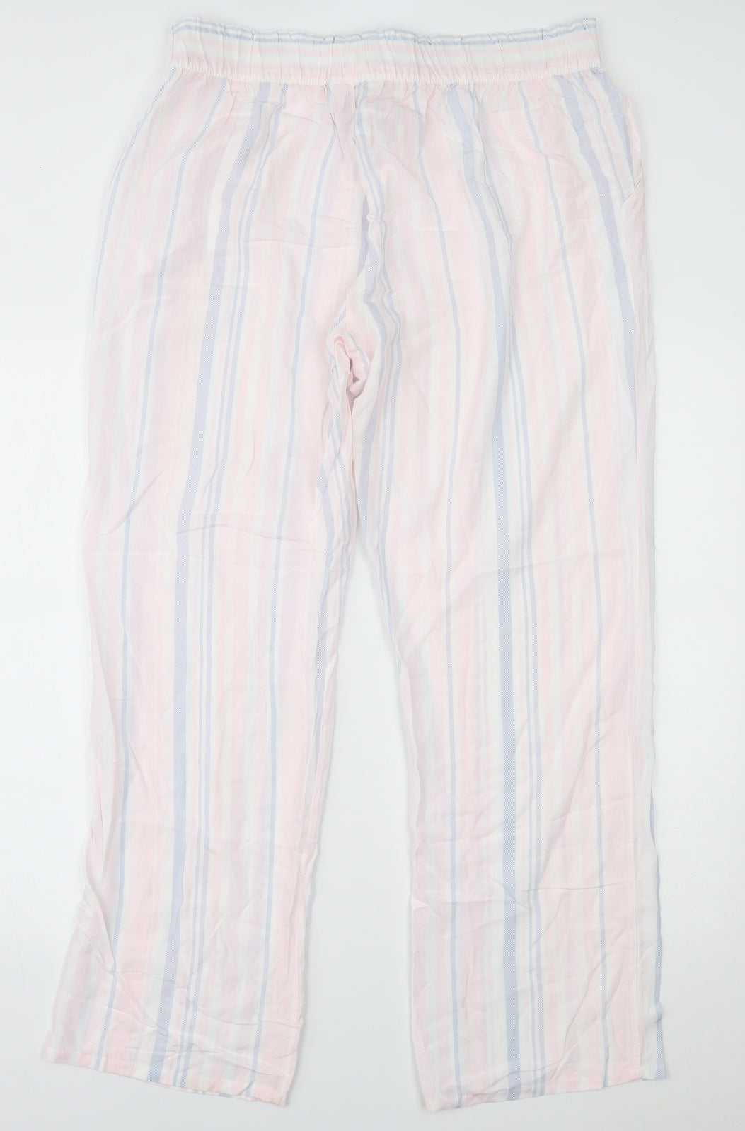 Primark Womens Pink Striped   Pyjama Pants Size L