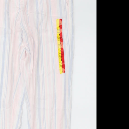 Primark Womens Pink Striped   Pyjama Pants Size L