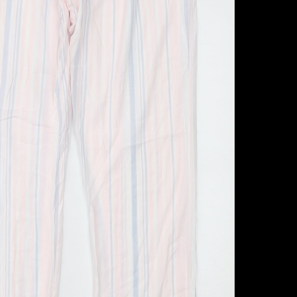 Primark Womens Pink Striped   Pyjama Pants Size L