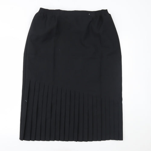 essence Womens Black   Pleated Skirt Size 18