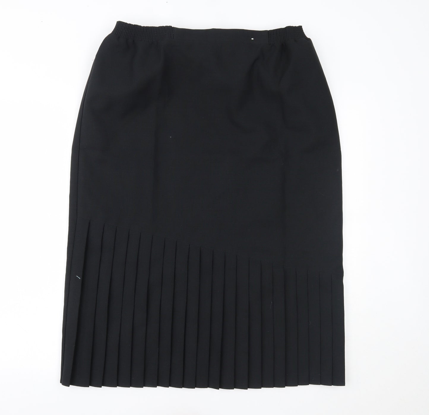 essence Womens Black   Pleated Skirt Size 18