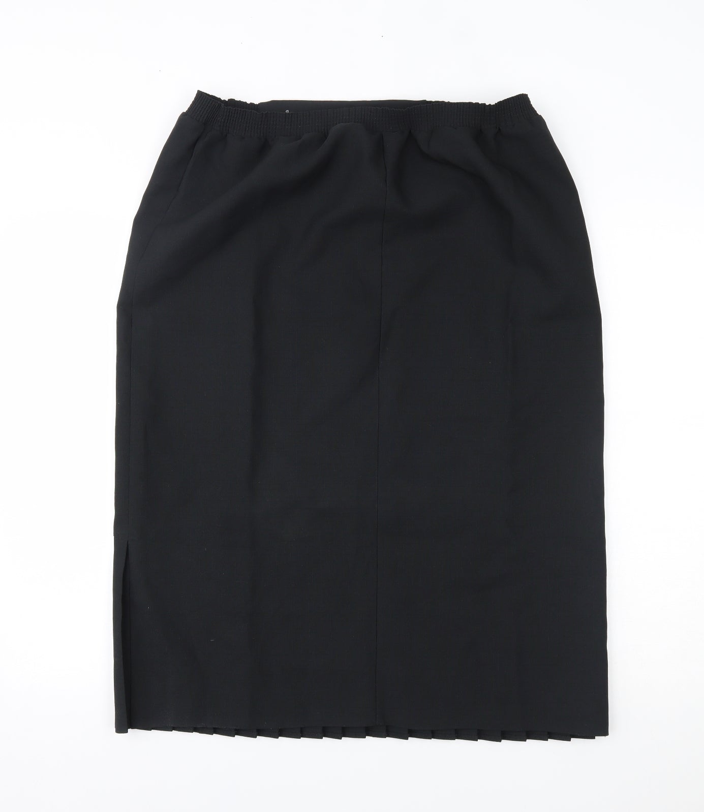 essence Womens Black   Pleated Skirt Size 18