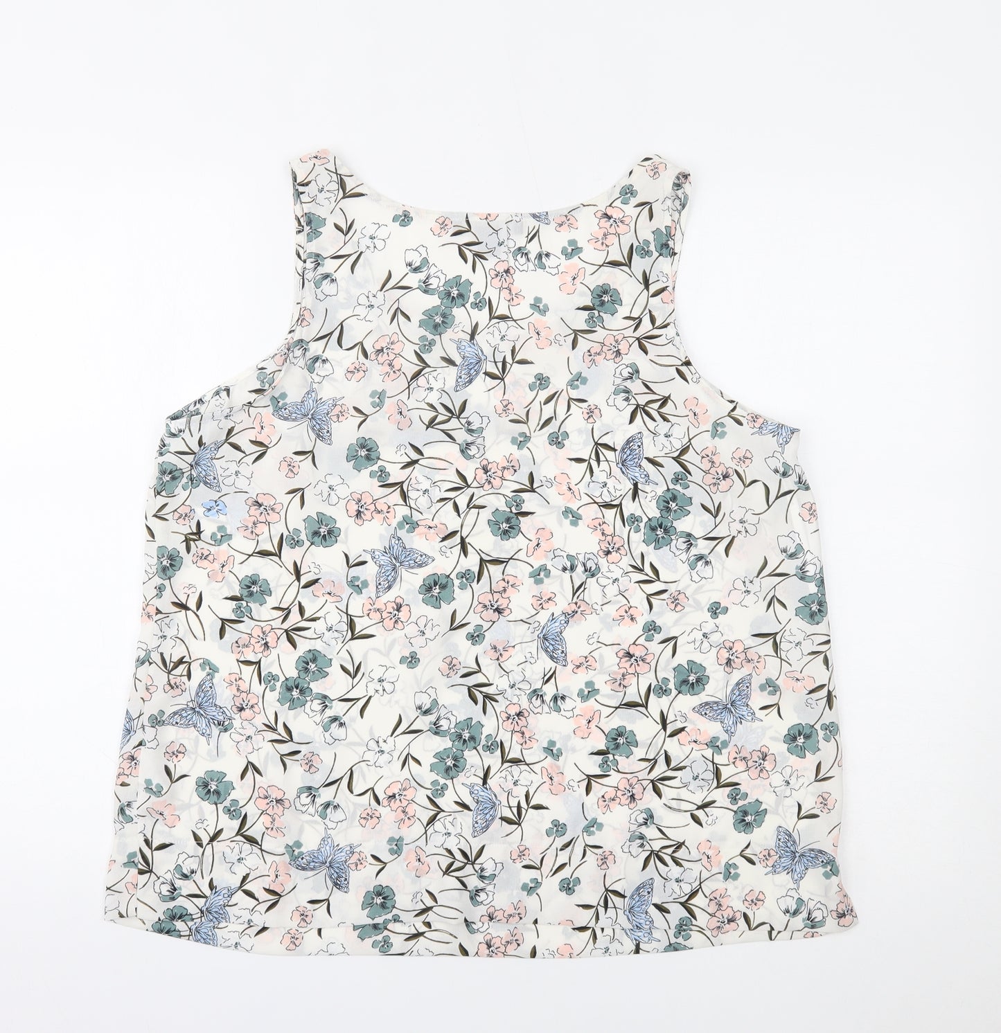 Primark Womens Multicoloured Floral  Basic Tank Size 16