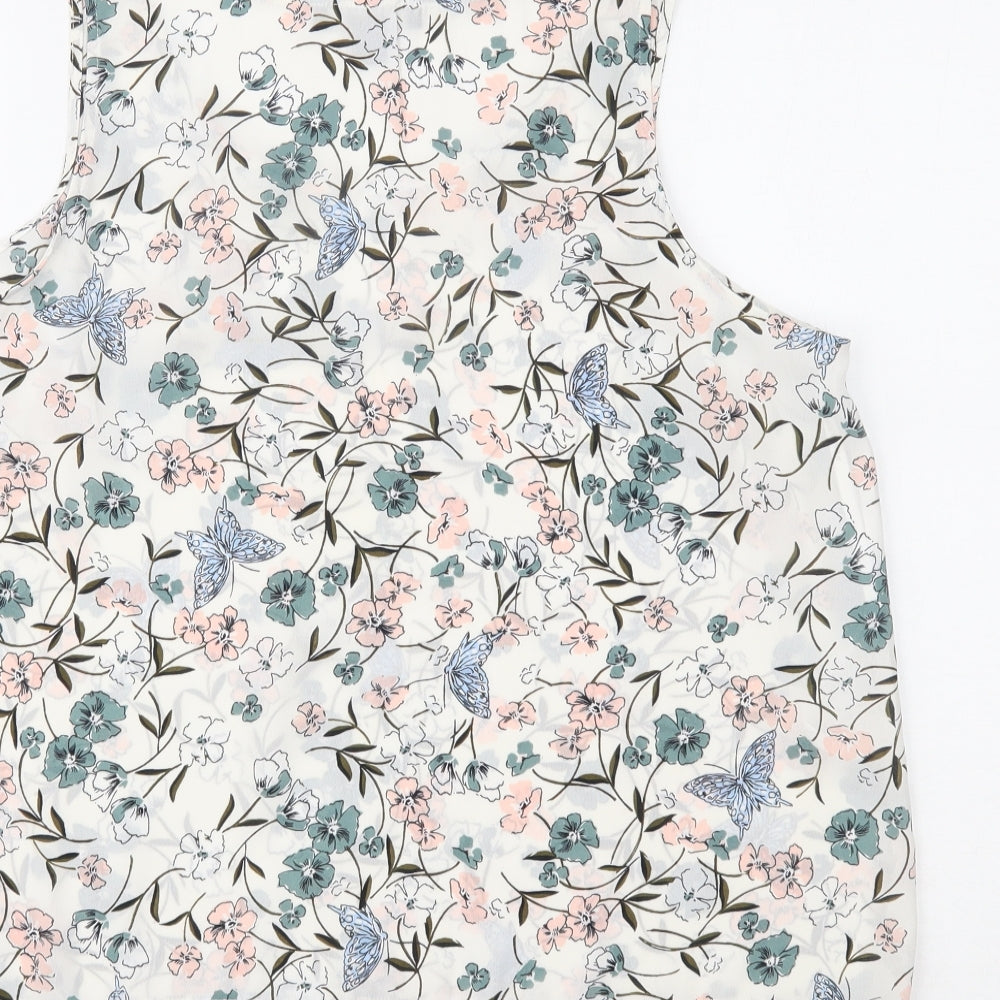 Primark Womens Multicoloured Floral  Basic Tank Size 16