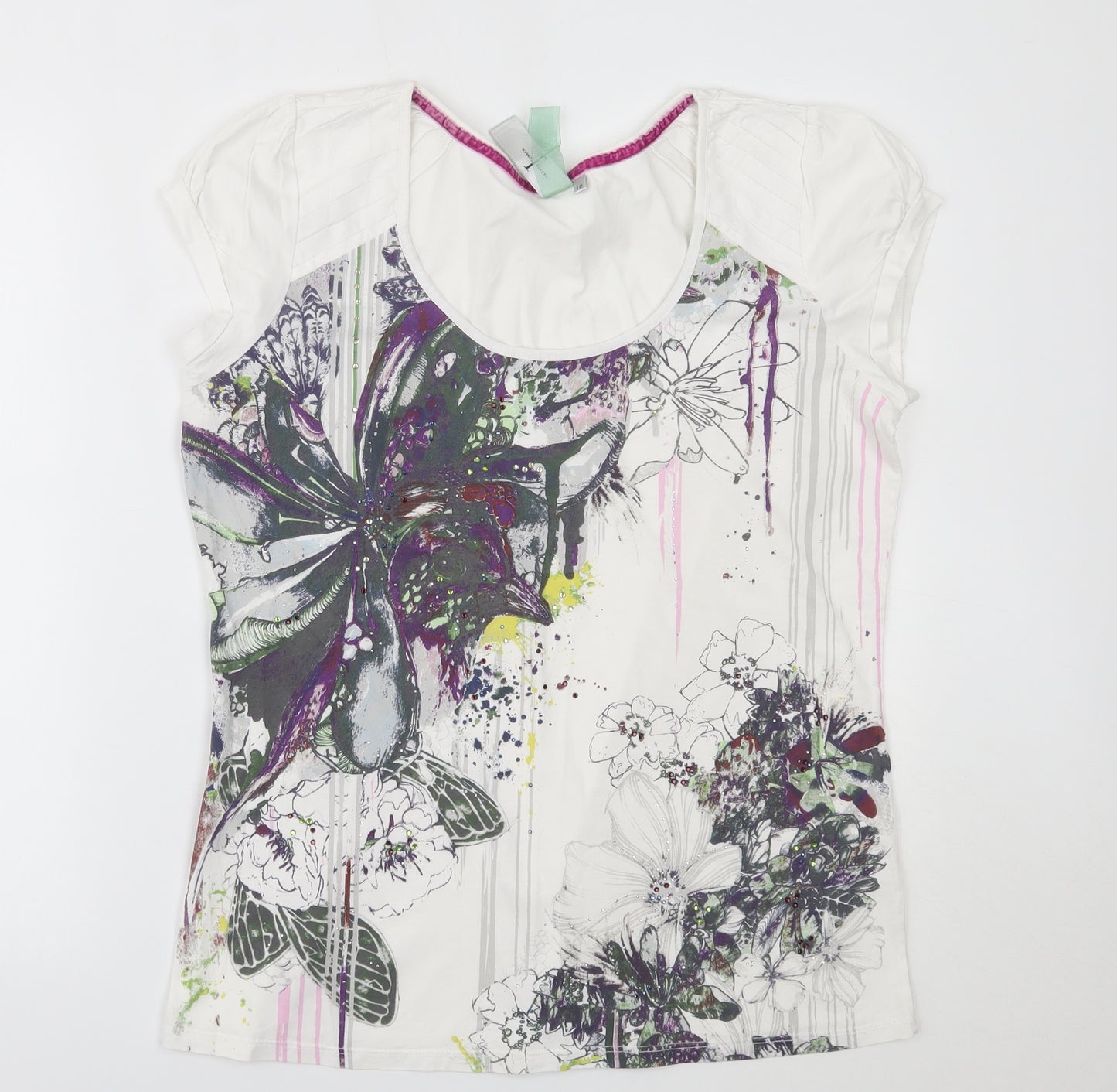 Jasper Conran Womens White   Basic T-Shirt Size 18