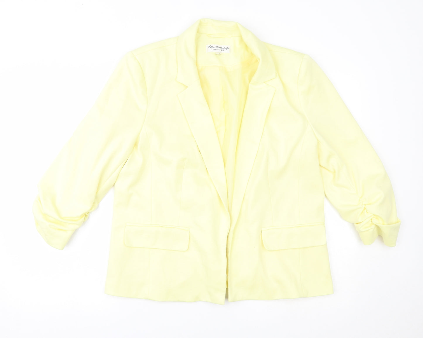 Miss Selfridge Womens Yellow   Jacket Blazer Size 16