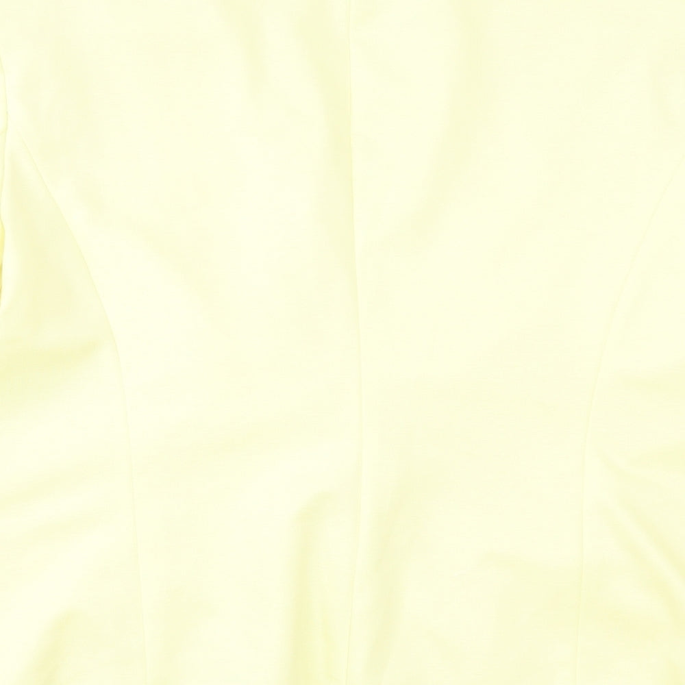 Miss Selfridge Womens Yellow   Jacket Blazer Size 16