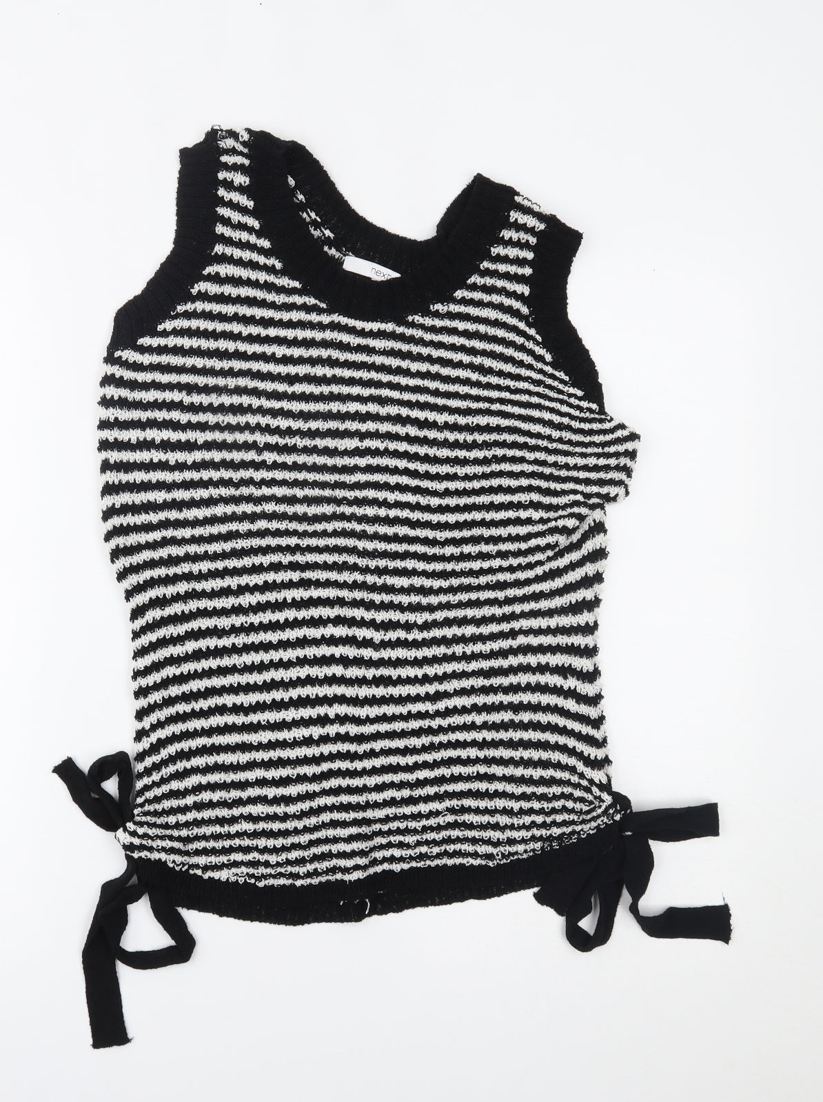 NEXT Womens Black Striped  Basic Tank Size 14