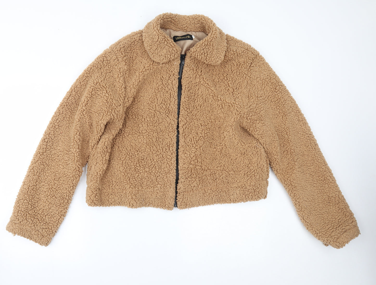 Lanshifei Womens Brown   Jacket  Size 2XL