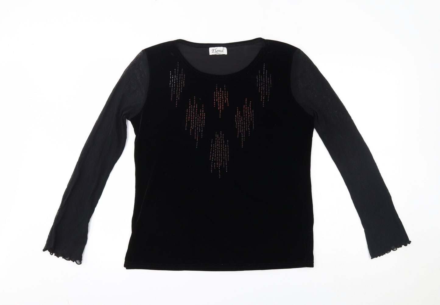 elena Womens Black   Pullover Jumper Size 18