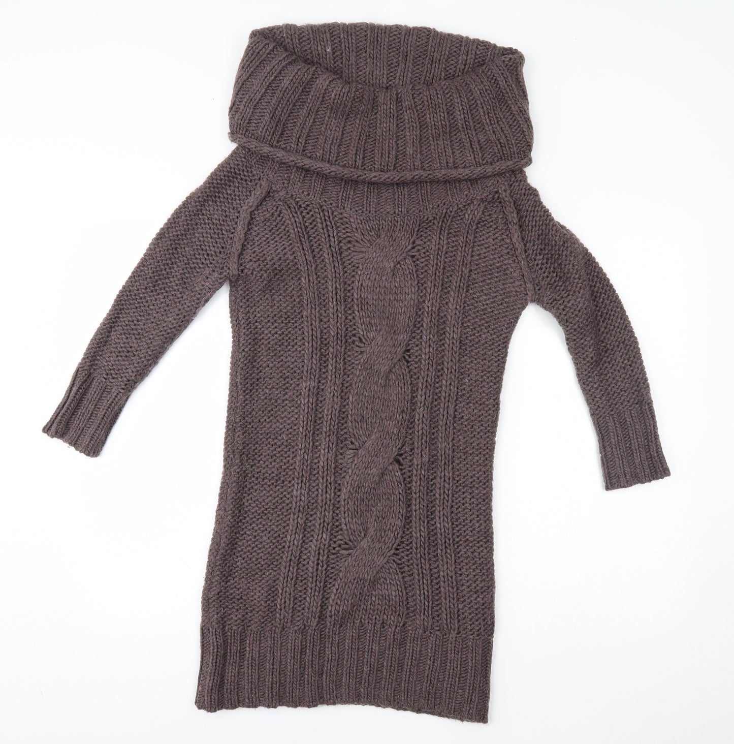 Pandemonium Womens Brown   Jumper Dress  Size M