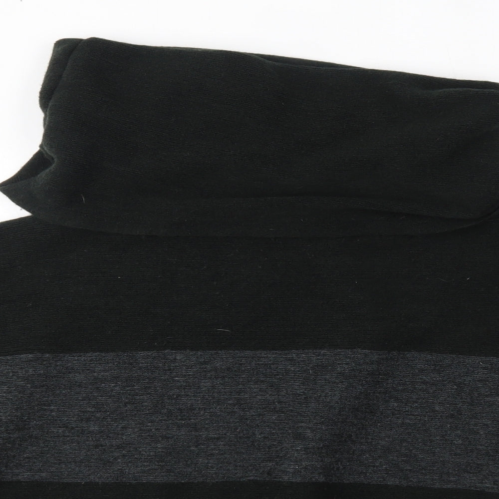 F&F Womens Grey Striped   Poncho Size S