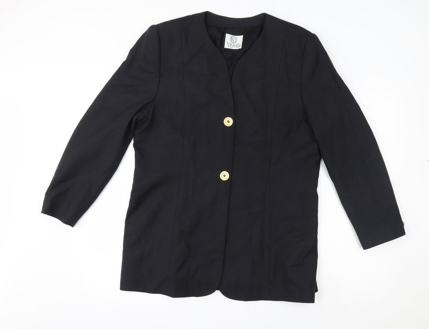 Viyella Womens Black   Jacket Blazer Size 16