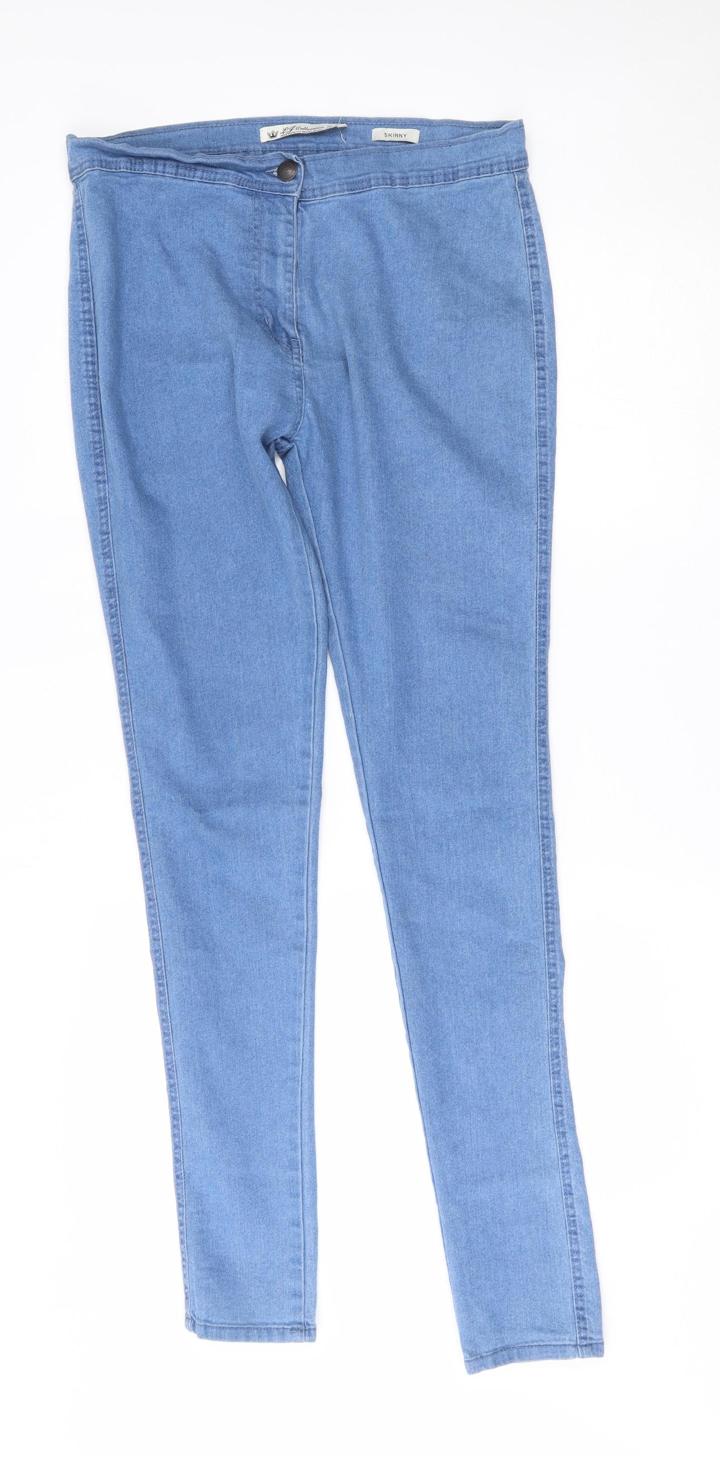 LJ collection Womens Blue   Skinny Jeans Size 14 L32 in
