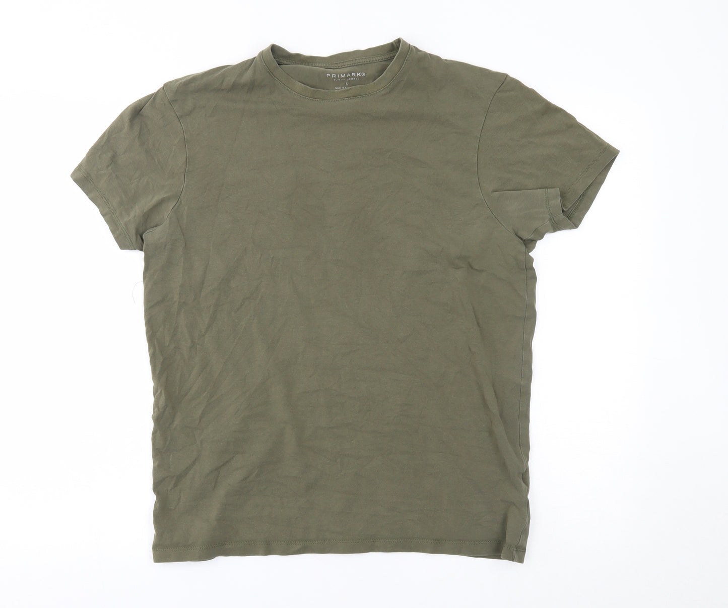 Primark Mens Green    T-Shirt Size L
