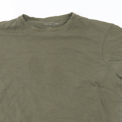 Primark Mens Green    T-Shirt Size L