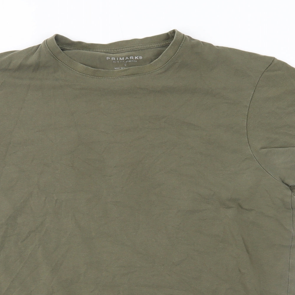 Primark Mens Green    T-Shirt Size L