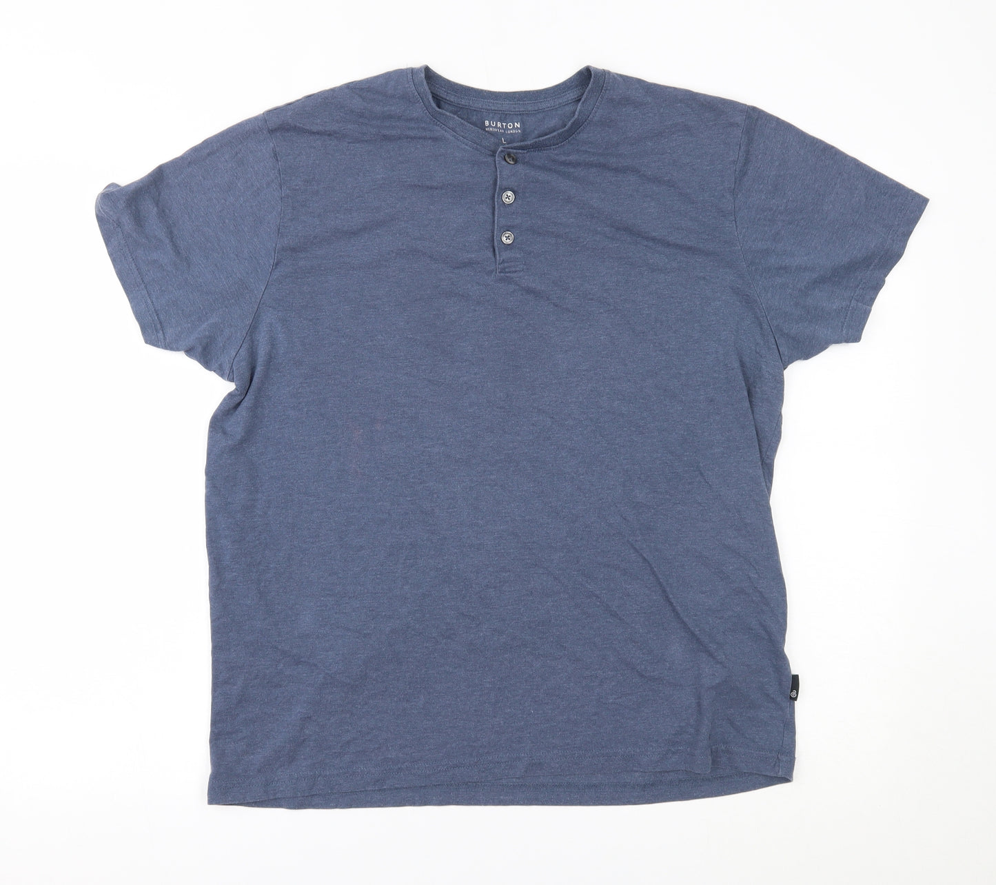 Burton Mens Blue    T-Shirt Size L