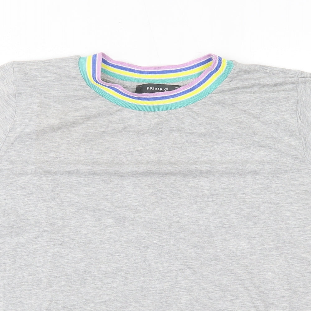 Primark Womens Grey   Basic T-Shirt Size M