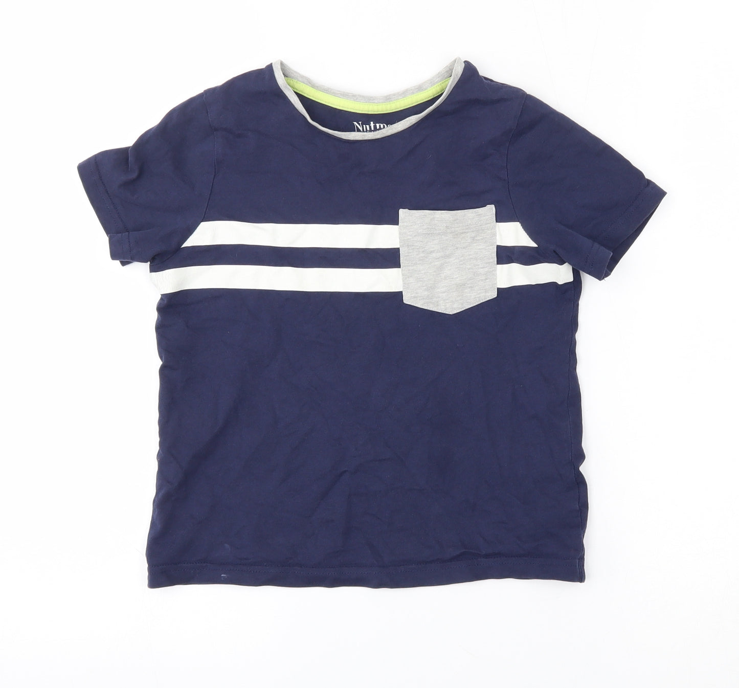 Nutmeg Boys Blue   Basic T-Shirt Size 7-8 Years