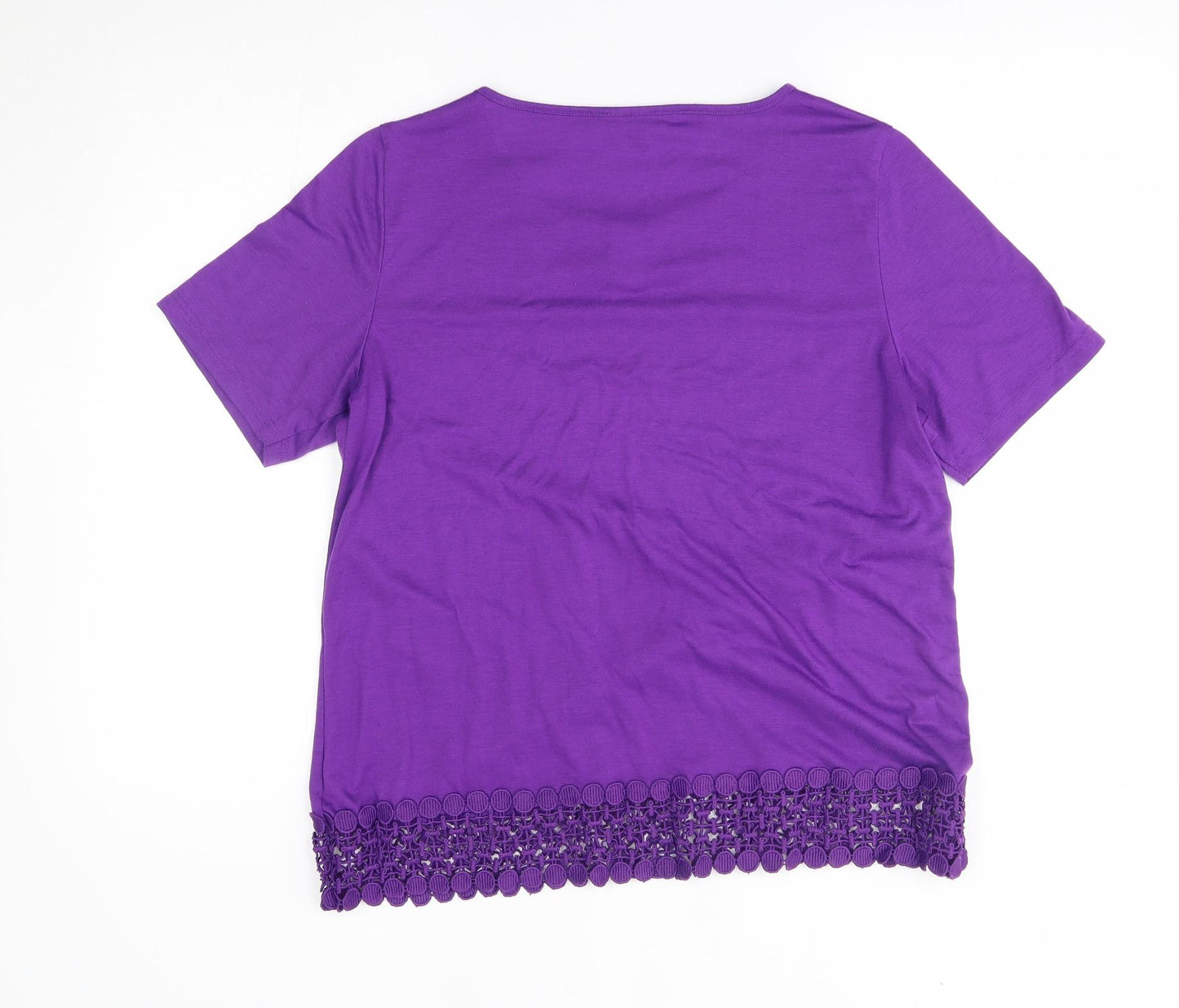 bonmarche Womens Purple   Basic T-Shirt Size 16