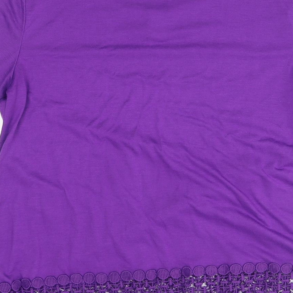 bonmarche Womens Purple   Basic T-Shirt Size 16