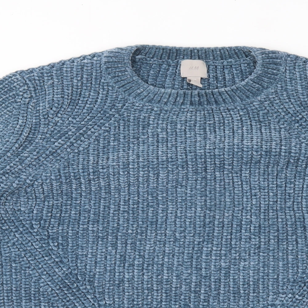 H&M Womens Blue   Pullover Jumper Size L