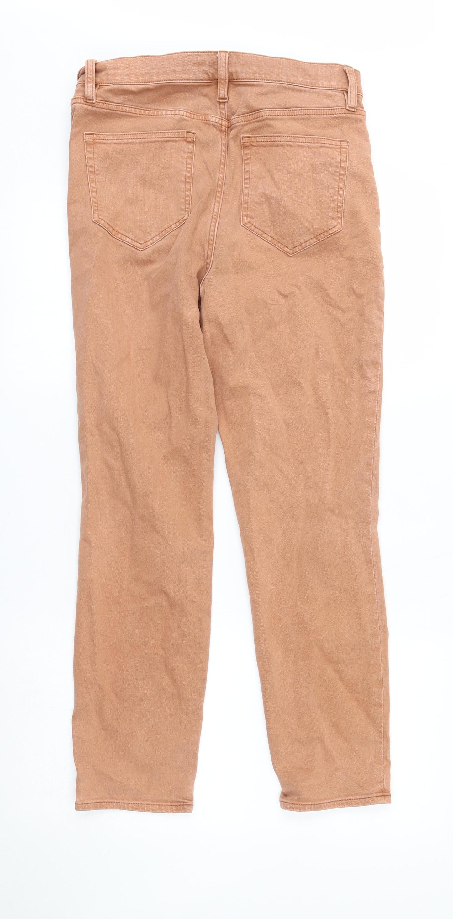 landsend Womens Orange   Straight Jeans Size 12 L27 in