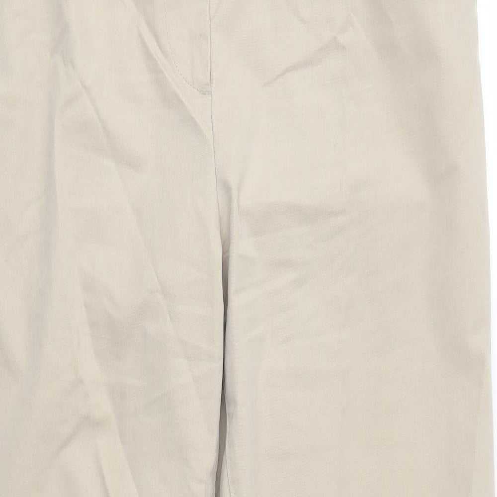 M&S Womens Beige   Trousers  Size 12 L26 in