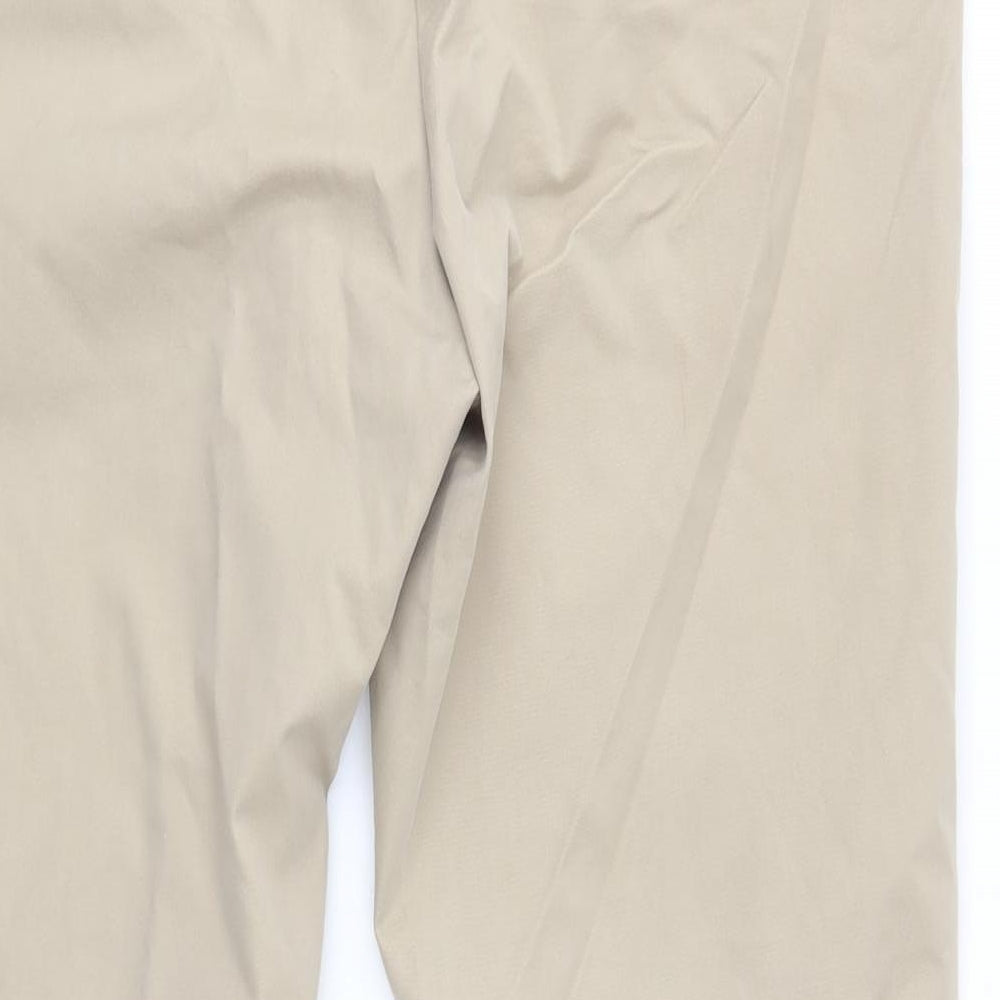 M&S Womens Beige   Trousers  Size 12 L26 in
