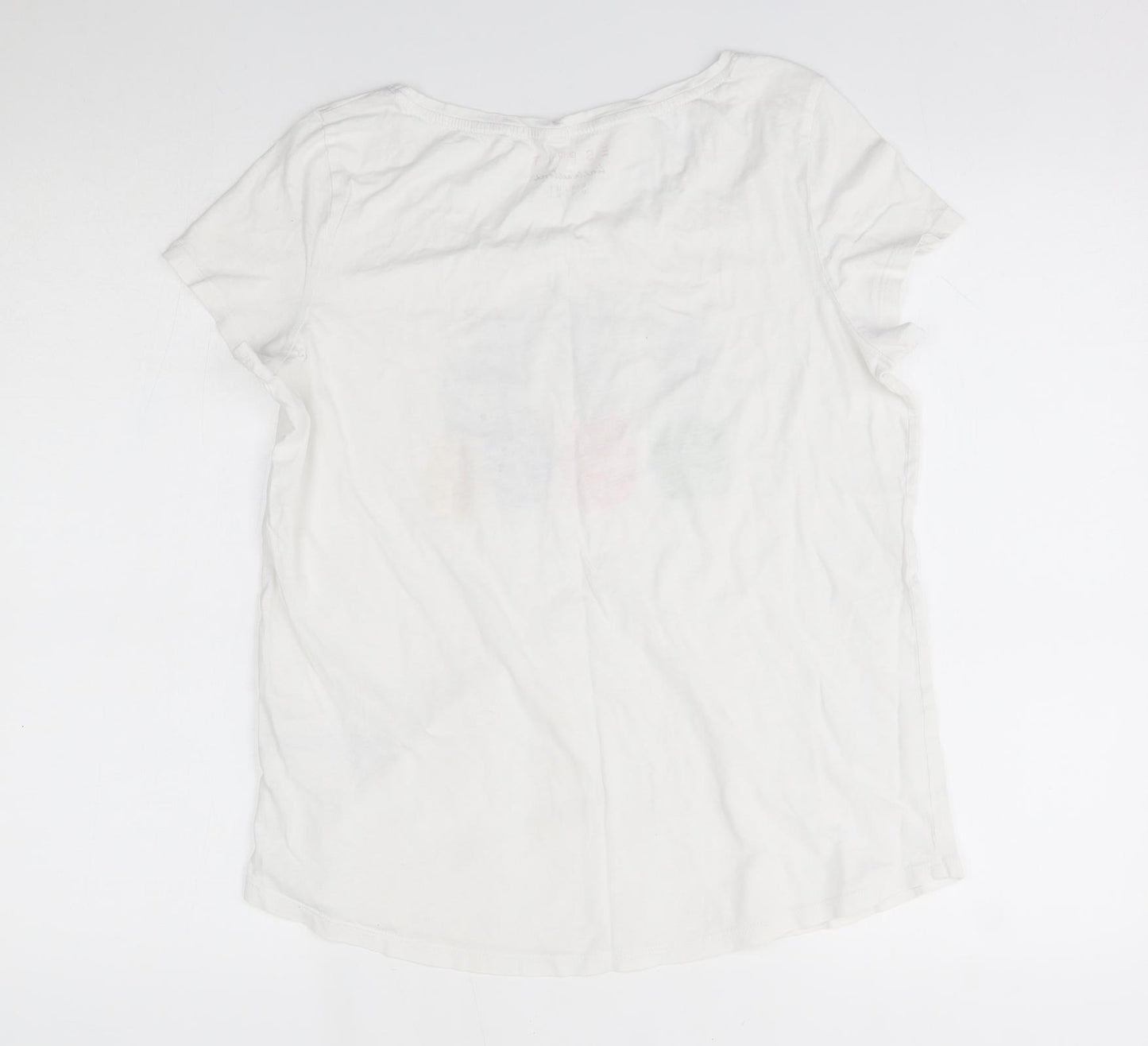 Esprit Womens White   Basic T-Shirt Size M
