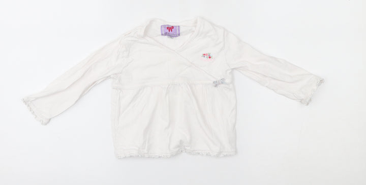 Debenhams Baby White   Wrap T-Shirt Size 18-24 Months