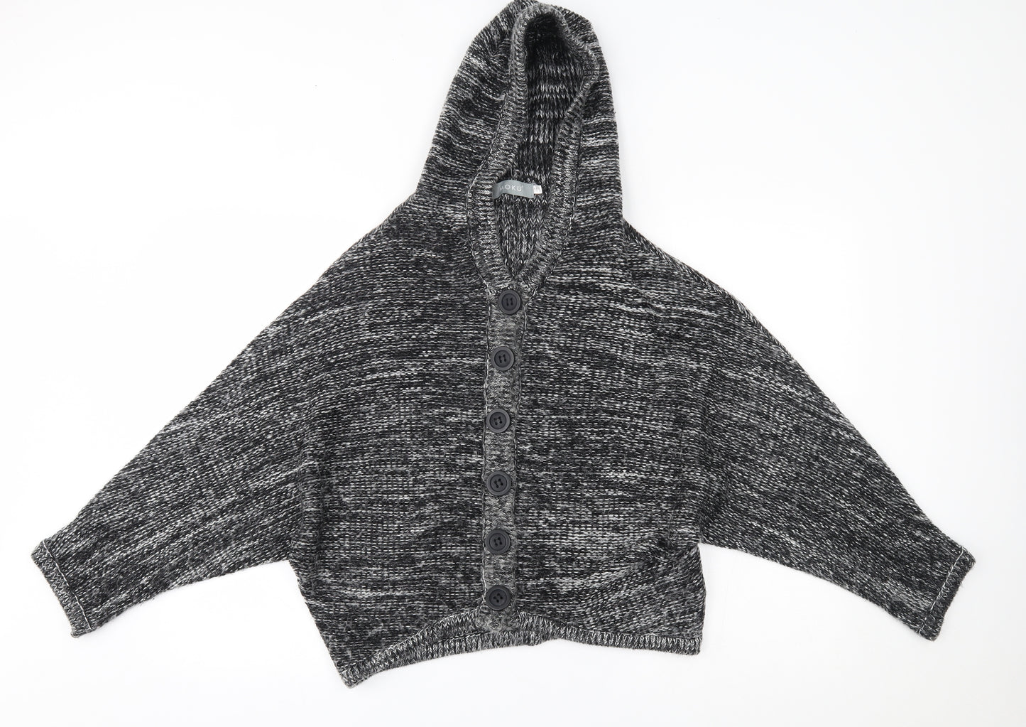 Moku Womens Grey   Cardigan Jumper Size M