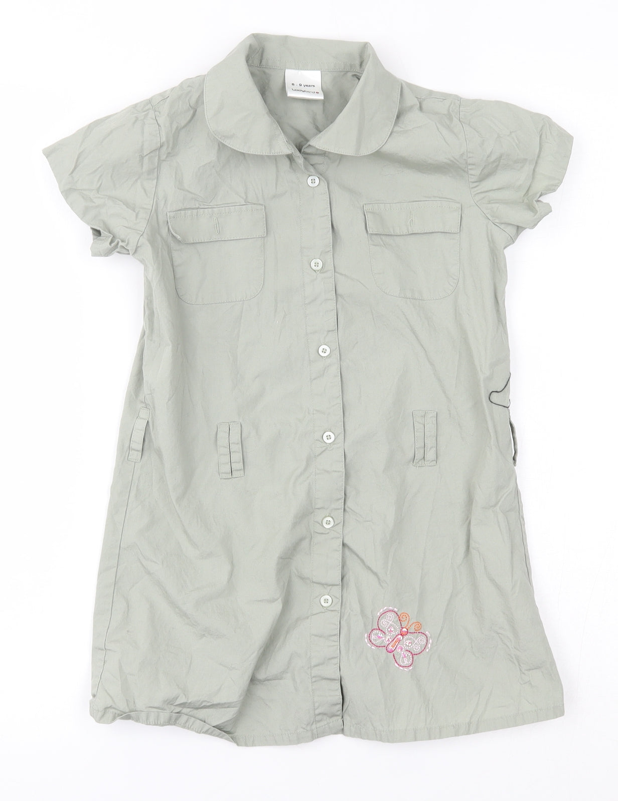 Ladybird Girls Green   T-Shirt Dress  Size 8-9 Years