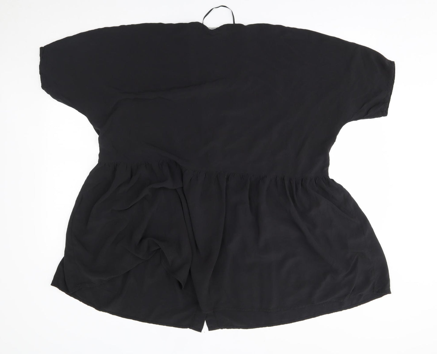 Zara Womens Black   Basic Button-Up Size M